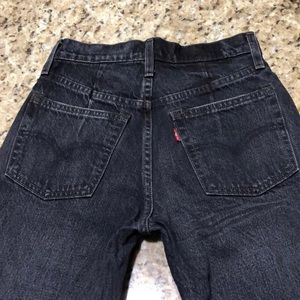 Levi’s Altered Straight W 24 (0/00)- Black 100% Cotton Denim Vintage Look Jeans
